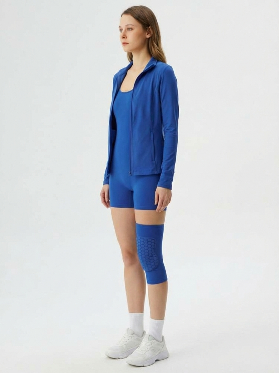 1 Maintien de Compression pour Genoux Bleu