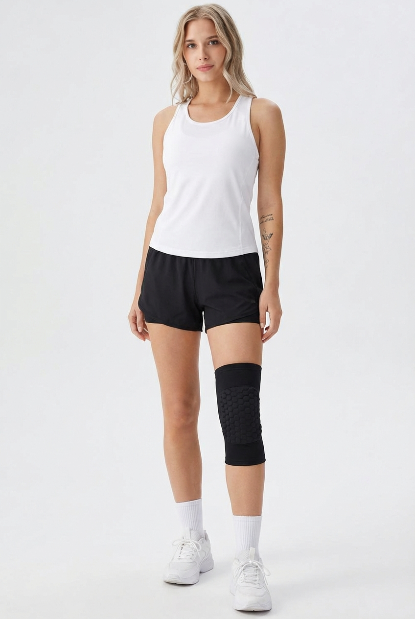 1 Maintien de Compression pour Genoux Noir