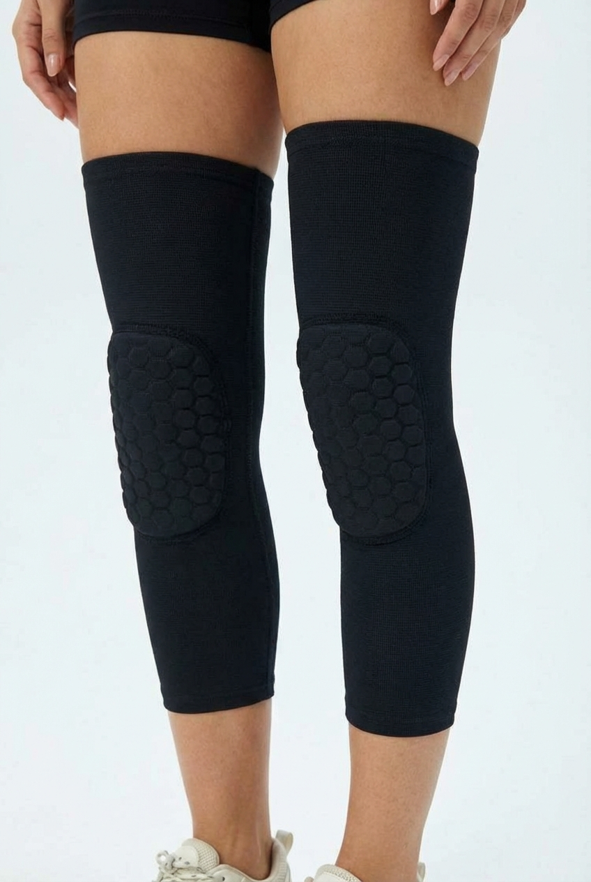 2 Maintiens de Compression pour Genoux et Jambes Noir