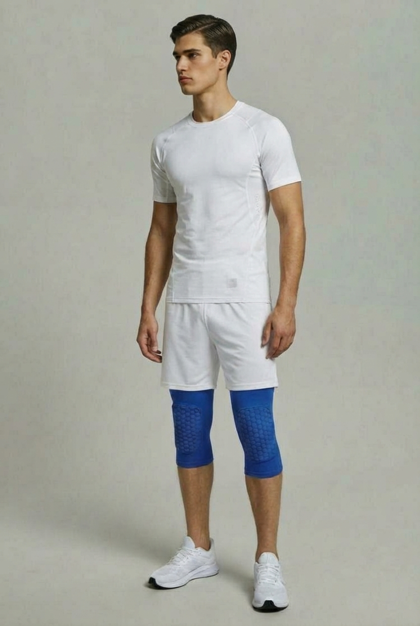 2 Maintiens de Compression pour Genoux Bleu