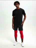 2 Maintiens de Compression pour Genoux et Jambes Rouge