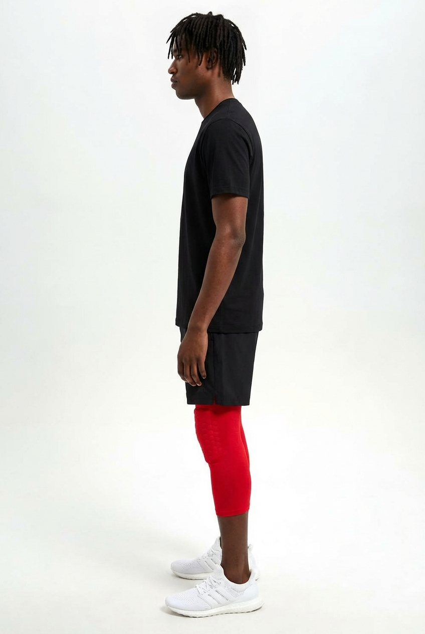 2 Maintiens de Compression pour Genoux et Jambes Rouge