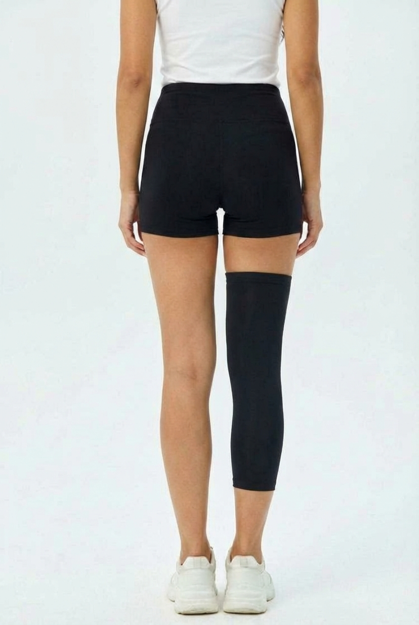 1 Maintien de Compression pour Genoux et Jambes Noir