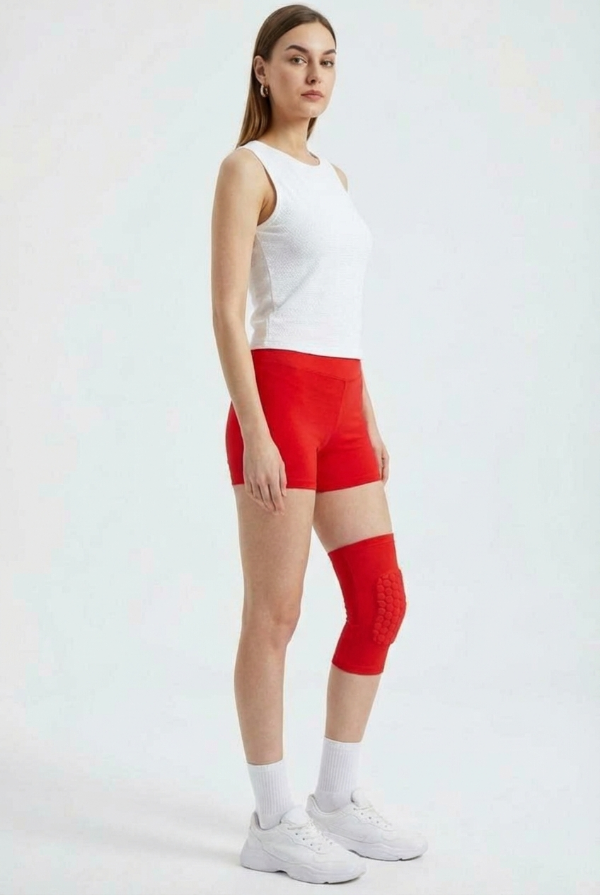 1 Maintien de Compression pour Genoux Rouge