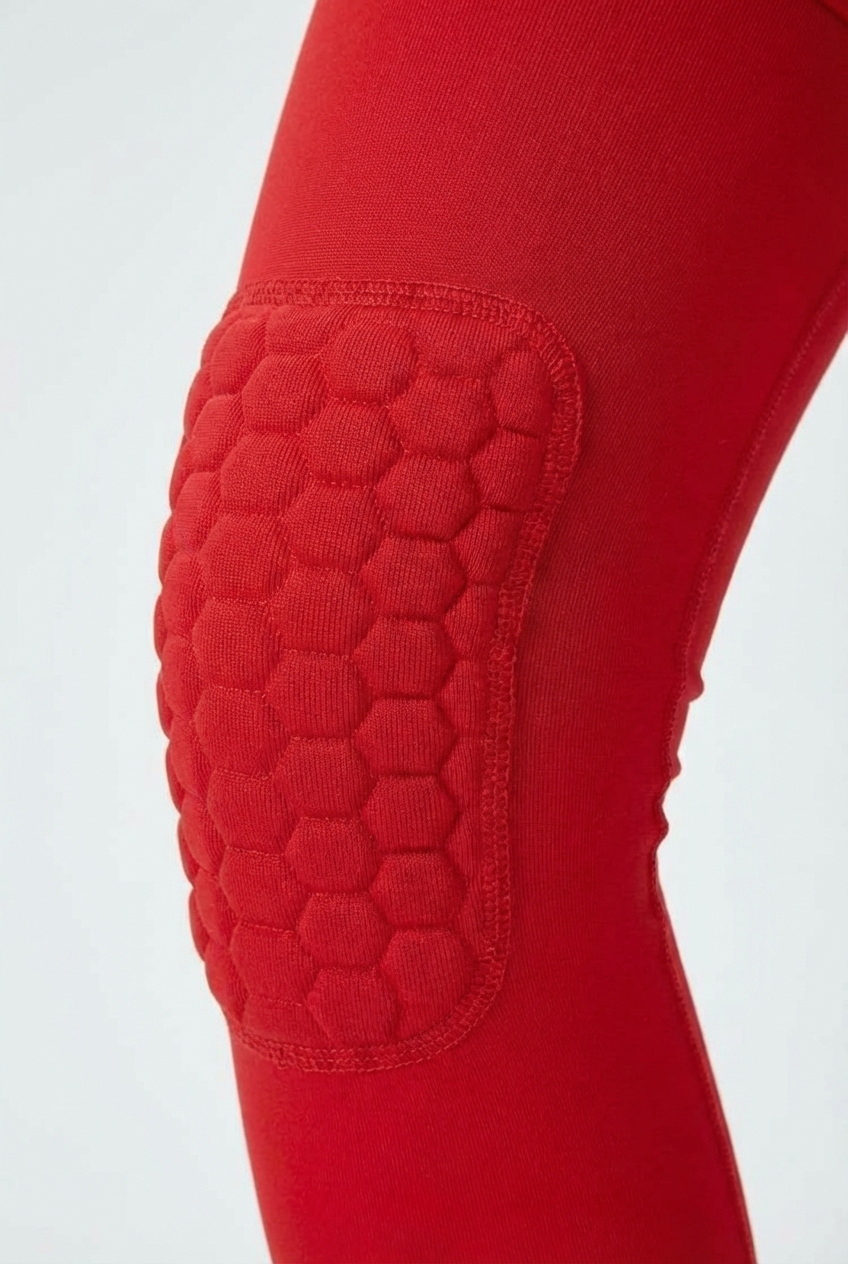2 Maintiens de Compression pour Genoux et Jambes Rouge