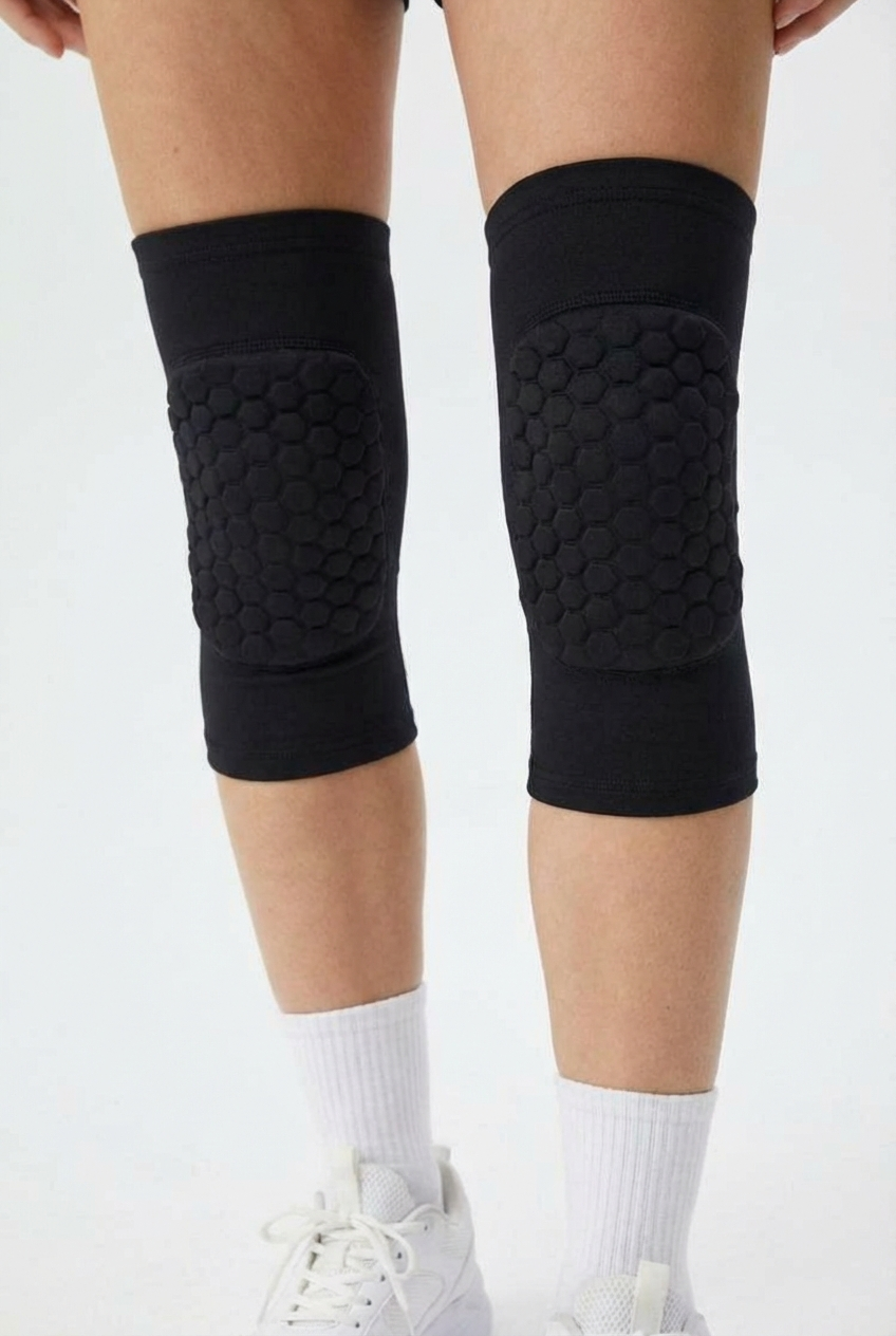 2 Maintiens de Compression pour Genoux Noir