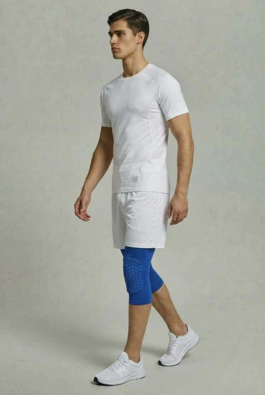 2 Maintiens de Compression pour Genoux Bleu