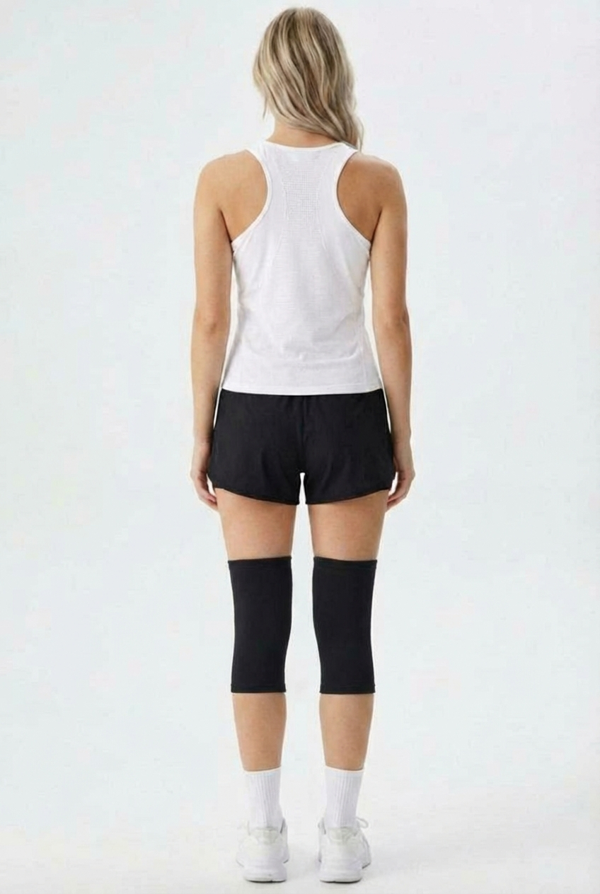 2 Maintiens de Compression pour Genoux Noir