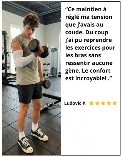 1 Maintien de Compression pour Coude Blanc