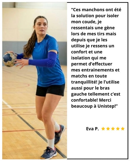 1 Maintien de Compression pour Coudes Bleu