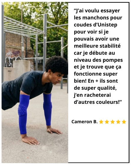 1 Maintien de Compression pour Coudes Bleu