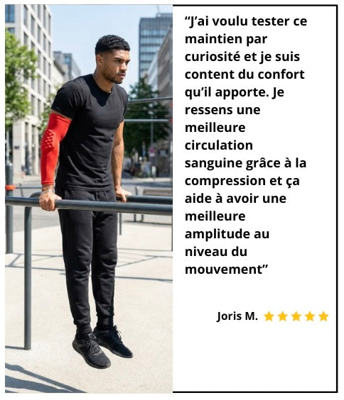 1 Maintien de Compression pour Coudes Rouge