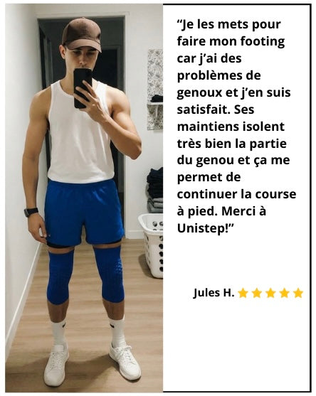 2 Maintiens de Compression pour Genoux Bleu