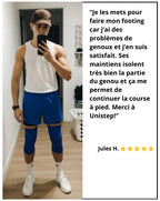 2 Maintiens de Compression pour Genoux Bleu