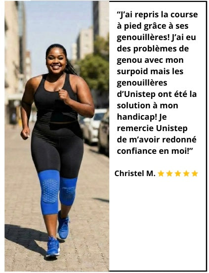 1 Maintien de Compression pour Genoux Bleu
