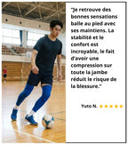 2 Maintiens de Compression pour Genoux et Jambes Bleu