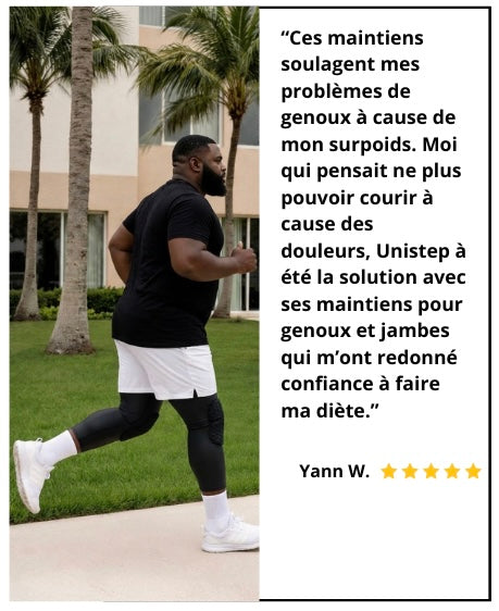 2 Maintiens de Compression pour Genoux et Jambes Noir