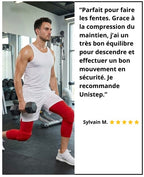 2 Maintiens de Compression pour Genoux et Jambes Rouge