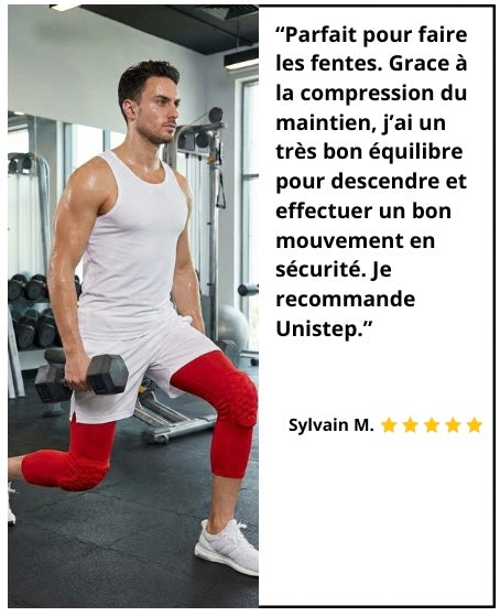 2 Maintiens de Compression pour Genoux et Jambes Rouge