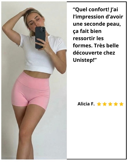 Short Unistep Classic Rose Clair