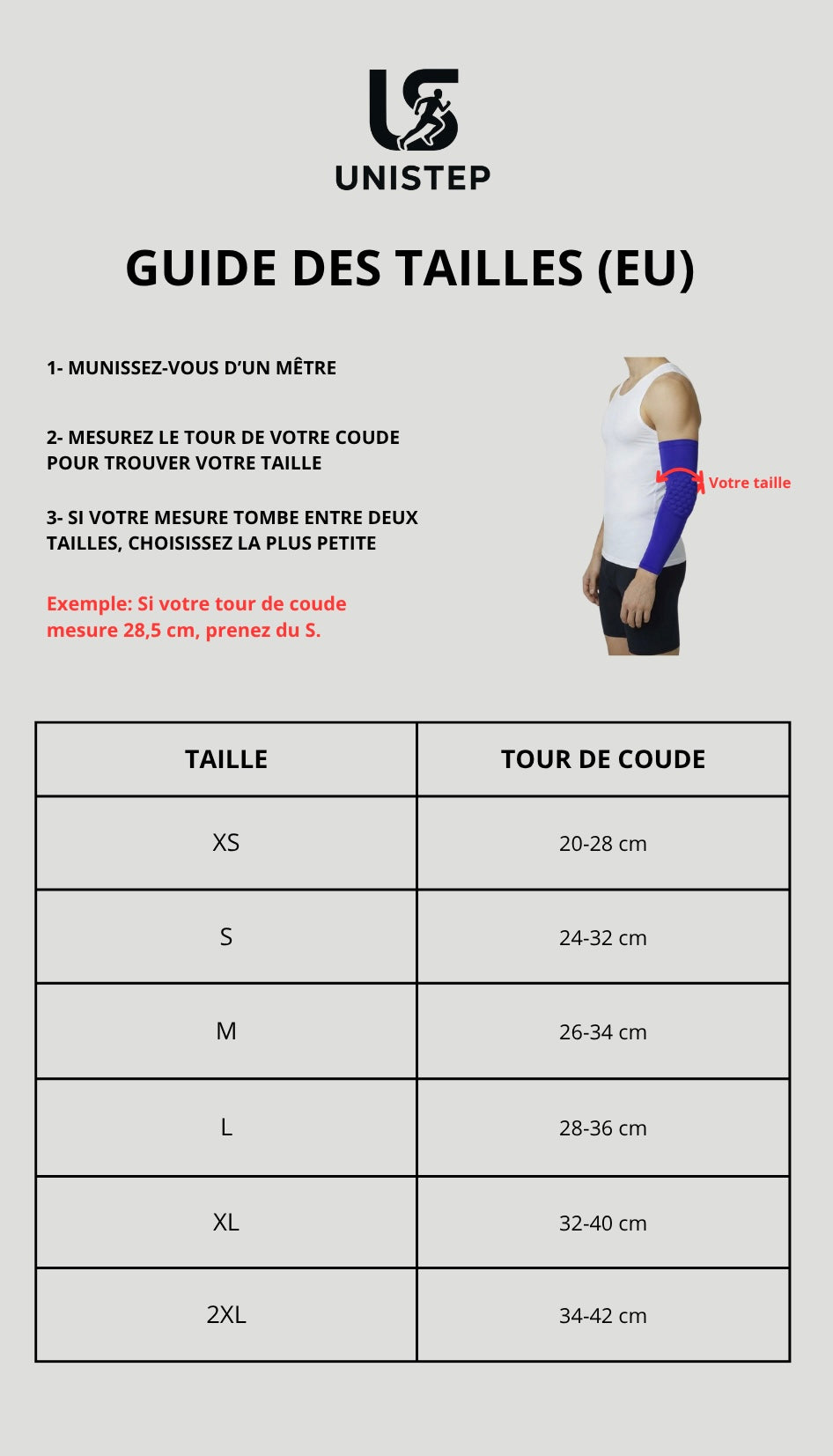 1 Maintien de Compression pour Coudes Bleu