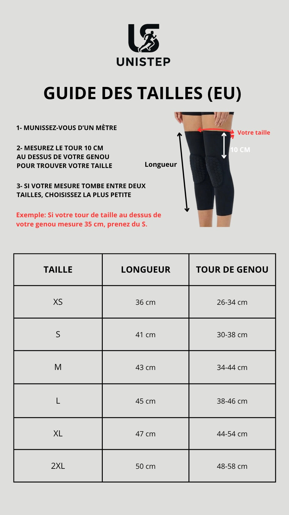 2 Maintiens de Compression pour Genoux et Jambes Rouge