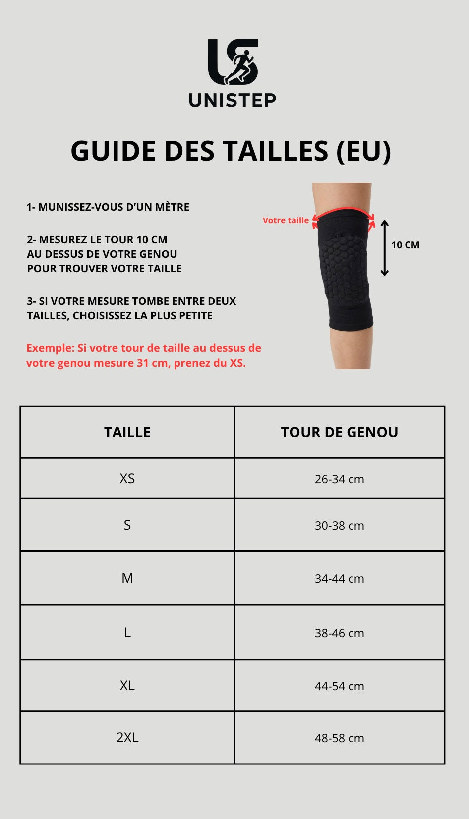 2 Maintiens de Compression pour Genoux Noir