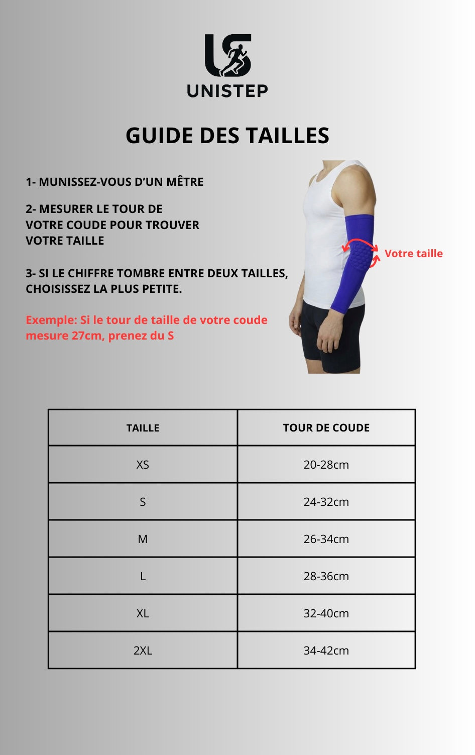 1 Maintien de Compression pour Coudes Bleu