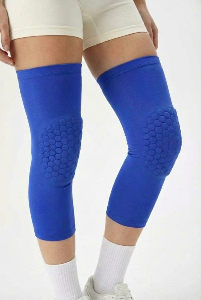 2 Maintiens de Compression pour Genoux et Jambes Bleu
