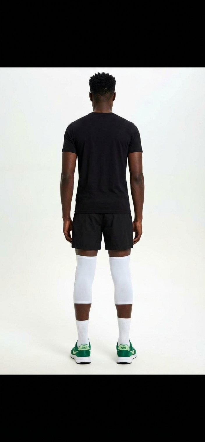 2 Maintiens de Compression pour Genoux Blanc