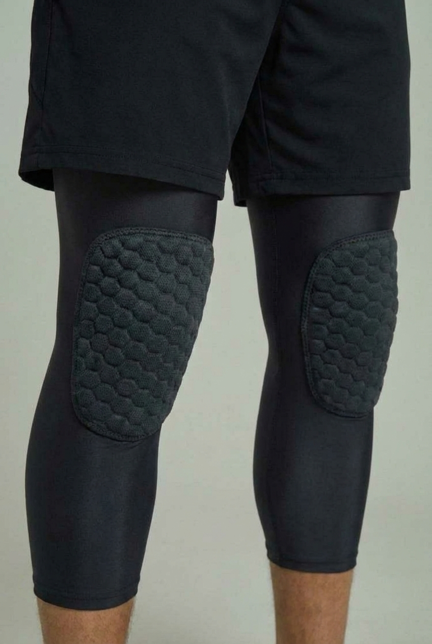 2 Maintiens de Compression pour Genoux et Jambes Noir