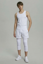 2 Maintiens de Compression pour Genoux et Jambes Blanc