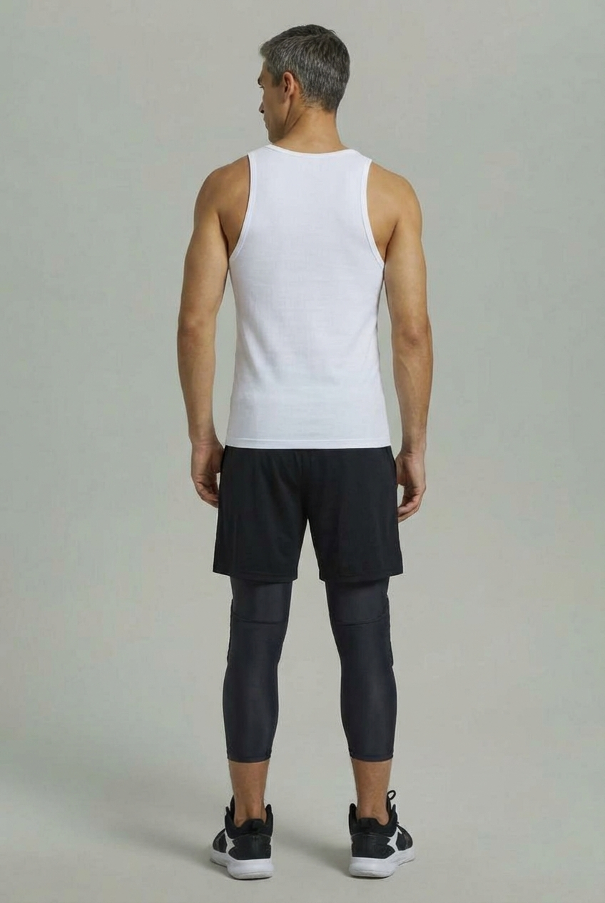 2 Maintiens de Compression pour Genoux et Jambes Noir