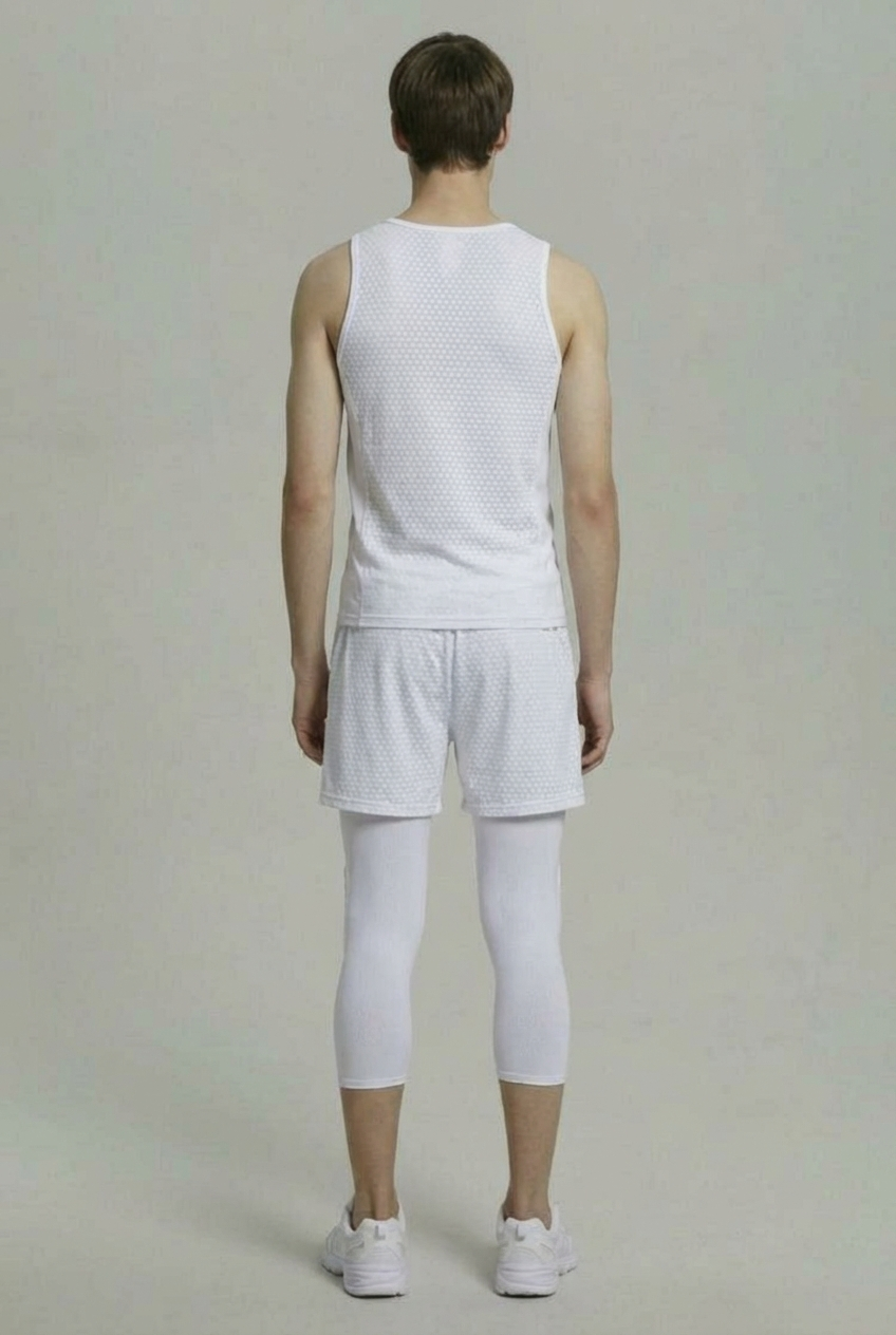 Maintiens de compression pour Genoux et Jambes Blanc x2