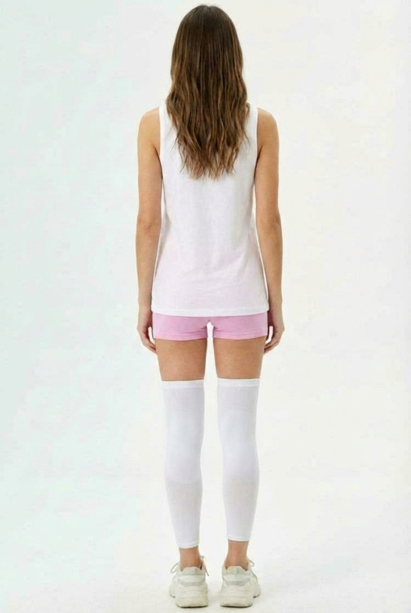 2 Maintiens de Compression pour Genoux et Jambes Blanc