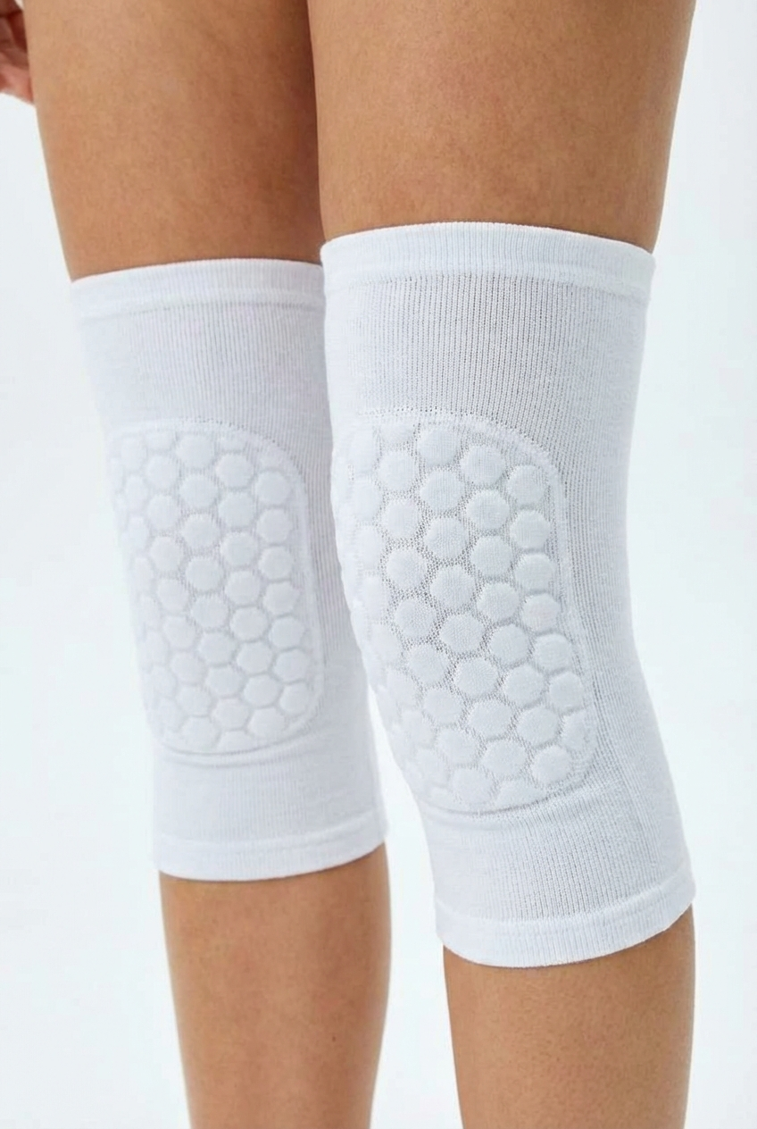 2 Maintiens de Compression pour Genoux Blanc