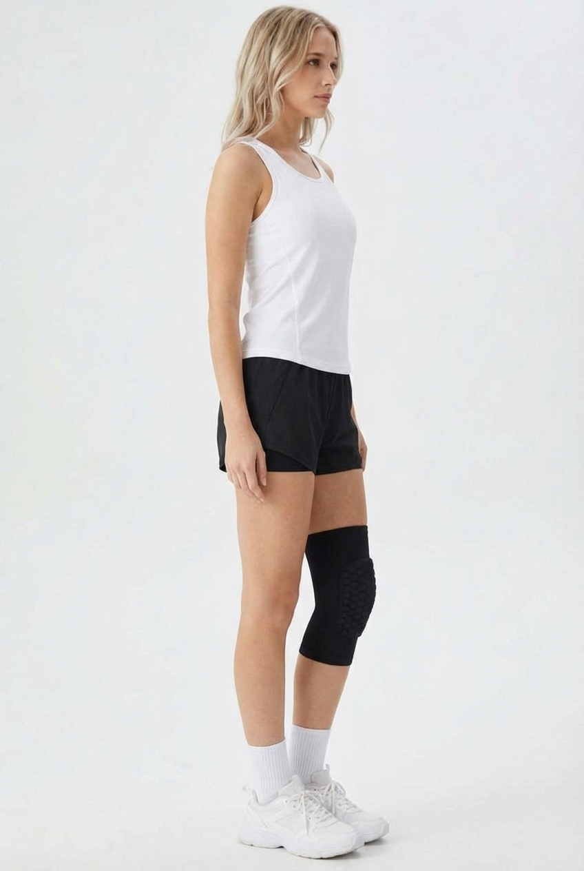 1 Maintien de Compression pour Genoux Noir